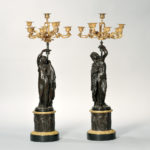 Pair of Empire Gilt-bronze Ten-light Candelabra (Lot 1448, Estimate: $4,000-6,000)