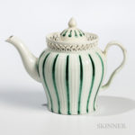 Leeds Creamware Ceramic Teapot (Lot 202, Estimate $300-400)