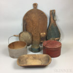 Small Group of Wooden Kitchen Items (Lot 366, Estimate $200-400)
