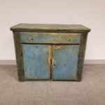 Blue-painted Pine Floor Cupboard (Lot 78, Estimate $300-500)