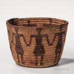 Southwest Coiled Effigy Basket (Lot 1274, Estimate: $300-500)