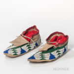 Central Plains Beaded Hide Moccasins (Lot 1210, Estimate: $800-1,200)