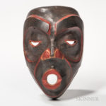 Northwest Coast Polychrome Wood Mask (Lot 1230: Estimate: $600-900)
