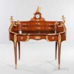 Maison Millet Ormolu-mounted Kingwood and Satinwood Parquetry Bureau (Lot 459, Estimate $15,000-25,000)