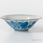 Blue and White Bowl, China, Kangxi period (Lot 123, Estimate: $3,000-5,000)