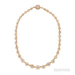 Antique Diamond Riviere, approx. 31.50 cts. (Lot 17, Estimate: $40,000-60,000)