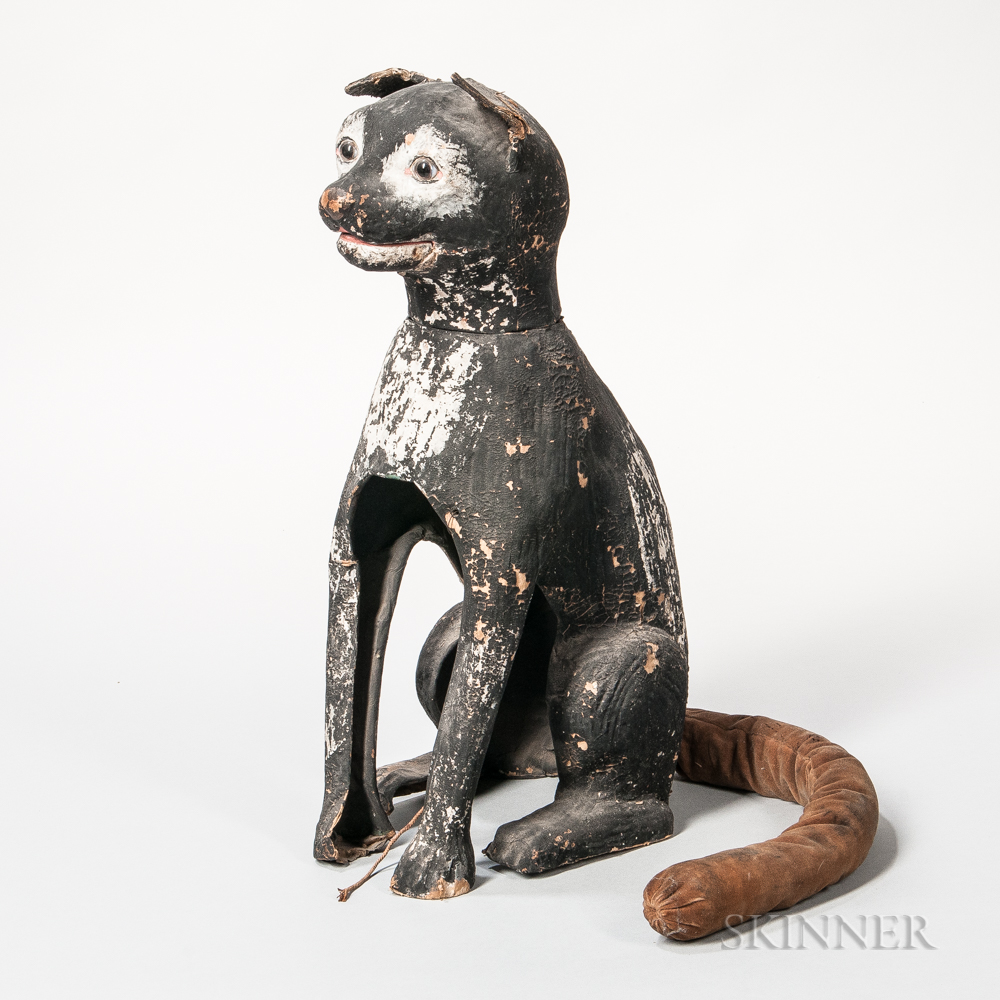 Painted Papier Mâché “Carnival Cat,” America, late 19th century (Lot 419, Estimate: $3,000-$5,000)