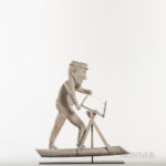Carved and White-painted Woodsman Weathervane, early 20th century (Lot 451, Estimate: $4,000-$6,000)