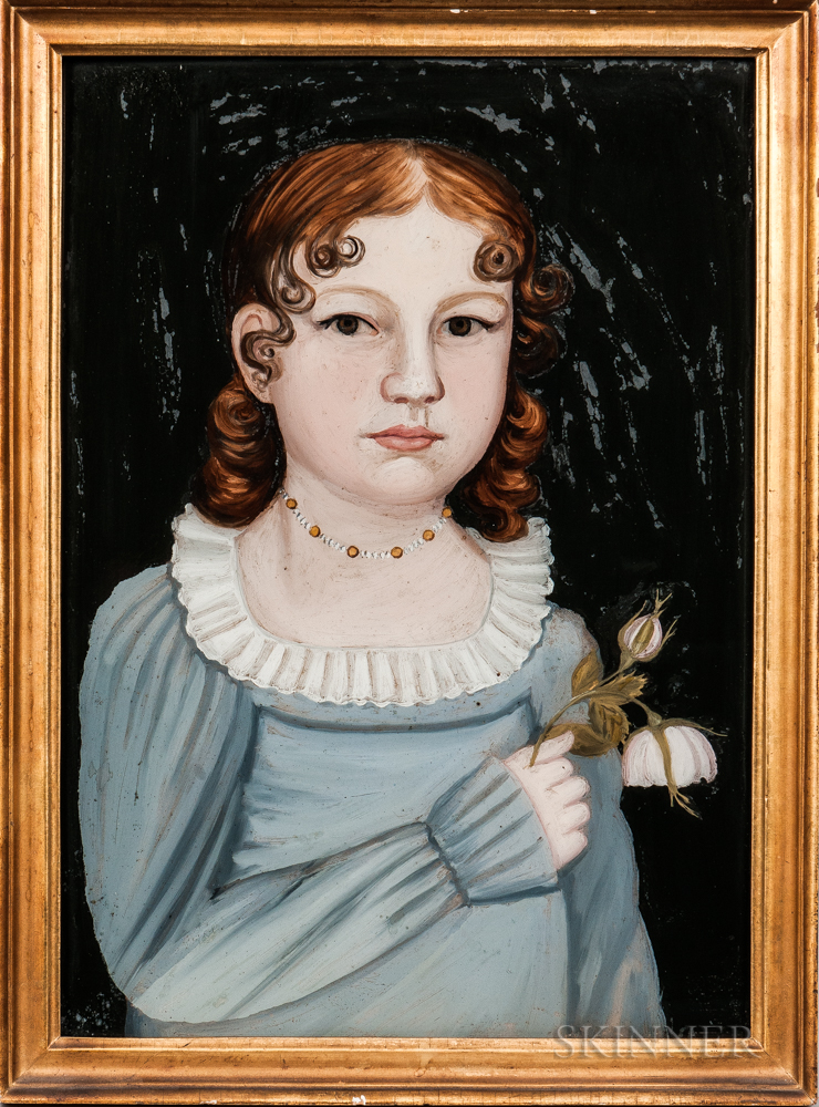 Benjamin Greenleaf (Massachusetts/New Hampshire, 1769-1821) Portrait of Mary Ann Cushing Nichols (Lot 342, Estimate: $2,500-$3,500)