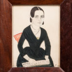 Jane A. Davis (Connecticut/Rhode Island, 1821-1855), Portrait of a Woman with Sheet Music (Lot 264, Estimate: $3,000-$5,000)