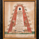 Watercolor Memorial for Hannah Gott, William Saville, Gloucester, Massachusetts, 1800 (Lot 338,Estimate: $3,000-$5,000)