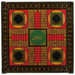 Polychrome Double-sided Parcheesi/Checkers Game Board, America, 19th century (Lot 795, Estimate: $15,000-$25,000)