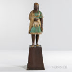 Carved and Painted Indian Maiden Tobacconist Figure, attributed to Samuel Robb, New York, late 19th century (Lot 910, Estimate: $15,000-$15,000)