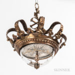Danish Tell-tale Crown Compass, c. 1810, dia. 10 in. (Estimate: $2,000-2,500)