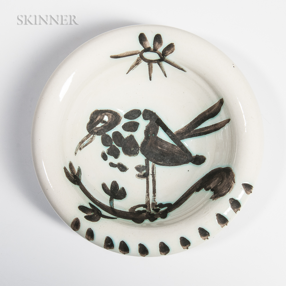 Pablo Picasso (Spanish, 1881-1973) Bird under the Sun, 1952 (Lot 93, Estimate: $800-1,200)