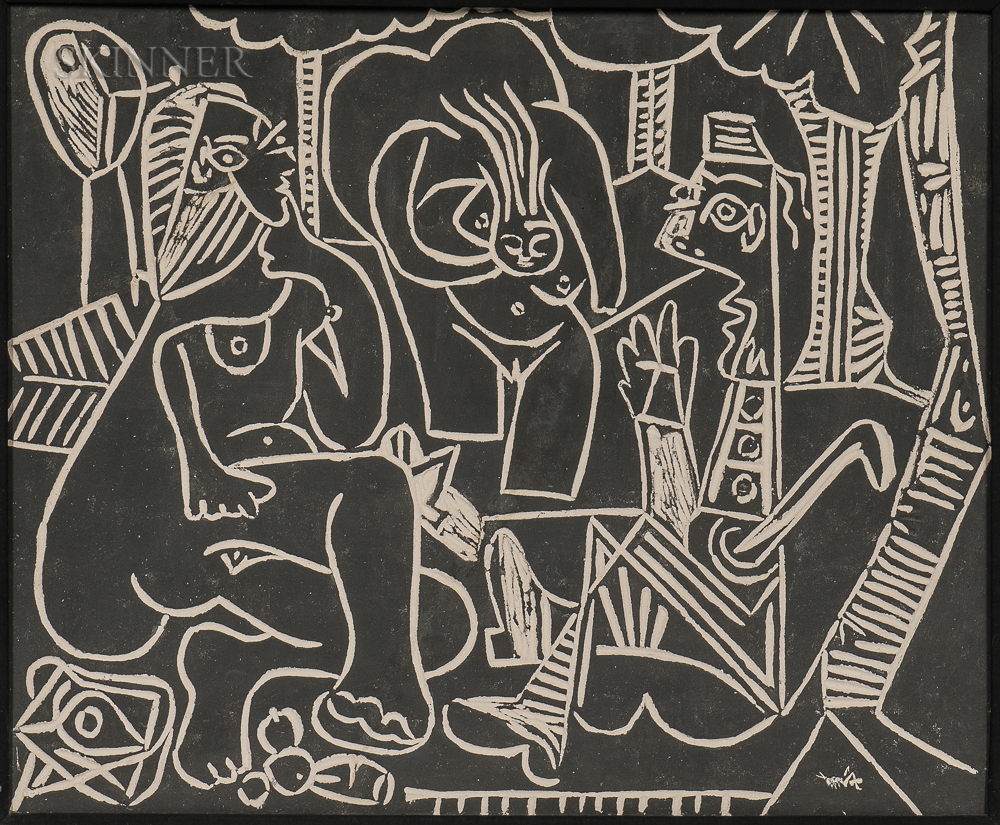 Pablo Picasso (Spanish, 1881-1973) Le déjeuner sur l