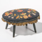 Applique Upholstered Footstool, America, 19th century (Lot 1396, Estimate: $300-500)