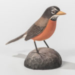 Jess Blackstone Carved and Painted Miniature Robin, Peterborough, New Hampshire, c. 1968-69 (Lot 1576, Estimate: $300-500)