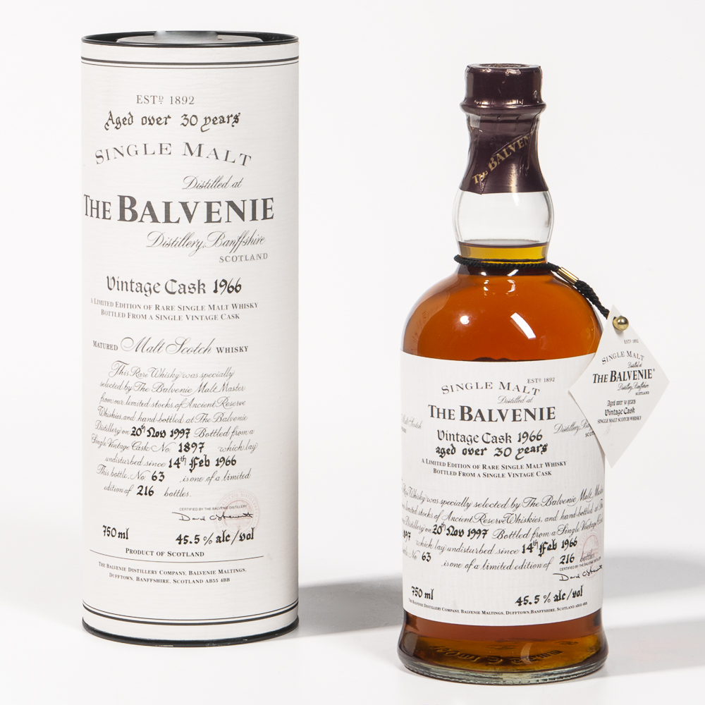 Balvenie 30 Years Old Vintage Cask 1966, 1 750ml bottle (ot) (Estimate: $1,500-2,000)