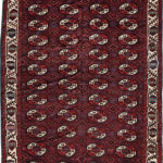 Yomud Tauk Noshka-gul Main Carpet, Central Asia, first half 19th century (Lot 132, Estimate: $3,000-4,000)