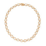 18kt Bicolor Gold and Cultured Pearl Necklace, Buccellati (Lot 1031, Estimate: $1,500-2,000)