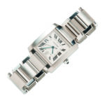 Stainless Steel "Tank Francaise" Wristwatch, Cartier (Lot 1082, Estimate: $1,000-1,500)