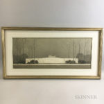 Perry Smith Watercolor Rendering of an Appomattox Memorial (Lot 1127A, Estimate: $500-700)