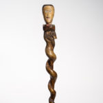 Carved and Polychrome Painted Staff with Head, possibly South Carolina, late 19th century (Lot 42, Estimate: $600-800)