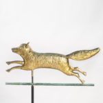 Gilded Molded Sheet Copper Running Fox Weathervane, New England, late 19th century (Lot 391, Estimate: $4,000-6,000)