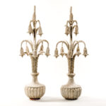 Pair of Carved and Painted Bellflower Finials, Canada, 19th century (Lot 254, Estimate: $3,000-5,000)