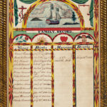 Watercolor Clement Family Record, Pompey, New York, c. 1814 (Lot 95, Estimate: $2,000-3,000)