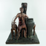 Mimmo Paladino (Italian, b. 1948), Assediato/A Surrounded Figure, 1983, bronze (Estimate: $40,000-60,000)