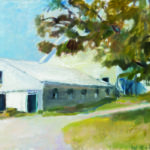Wolf Kahn (German/American, b. 1927), Milking Parlor, 1982, oil on canvas (Estimate: $12,000-25,000)