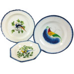 Three Staffordshire Peafowl-decorated Pearlware Plates (Lot 3, Estimate: $400-600)