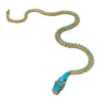 Victorian Gold and Turquoise Snake Necklace, c. 1845 (Lot 4, Estimate: $8,000-10,000)