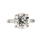 Platinum and Diamond Solitaire (Lot 209, Estimate: $60,000-80,000)