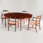 Ole Wanscher for AJ Iversen Brazilian Rosewood Dining Table and Eight Forum Chairs (Lot 292, Estimate: $25,000-35,000)