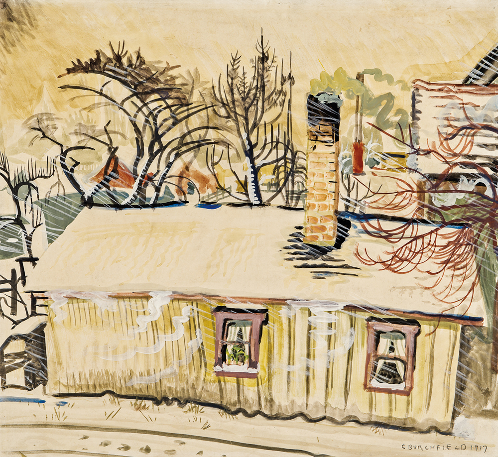 Charles Ephraim Burchfield (American, 1893-1967), The Southeast Snowstorm (Lot 335, Estimate: $20,000-30,000)