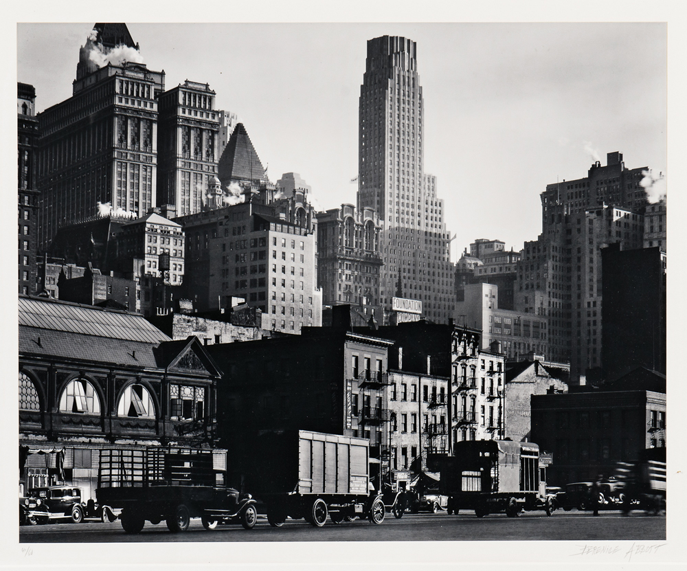 Berenice Abbott (American, 1898-1991) West Street, 1929-30, printed later (Lot 110, Estimate: $1,500-2,000)