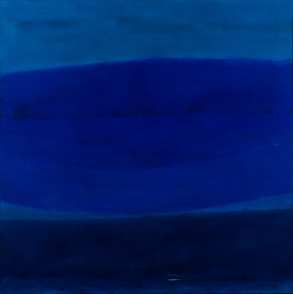 Felrath Hines (American, 1913-1993), Blue Painting (Lot 410, Estimate: $5,000-7,000)