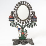 Paint-decorated Cast Iron Jenny Lind Mirror (Lot 184, Estimate: $200-300)