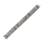 Art Deco Platinum and Diamond Bracelet (Lot 37, Estimate: $20,000-25,000)