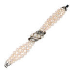 Cultured Pearl and Diamond Bracelet, Van Cleef & Arpels (Lot 93, Estimate: $10,000-15,000)