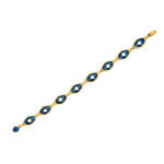 Edwardian Enamel and Pearl Bracelet (Lot 1074, Estimate: $800-1,200)
