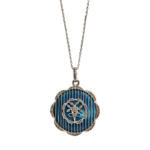 Edwardian Enamel and Diamond Locket (Lot 1076, Estimate: $700-900)