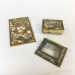 Three Tiffany Studios Grapevine-pattern Dore Bronze Desk Items (Lot 1043, Estimate: $200-300)