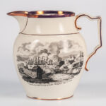 Pink Lustre and Black Transfer-printed Commemorative Jug (Lot 512, Estimate: $500-700)