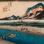 Utagawa Hiroshige (1797-1858), <i>Odawara: The Sakawa River</i>, 1833-34, (Lot 1062, Estimate: $700-900)