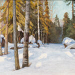 Walter Launt Palmer (American, 1854-1932) <i>Winter Woodlands</i>. (Lot 1001, Estimate: $1,000-1,500)