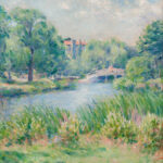 Attributed to Mary Brewster Hazelton (American, 1868-1953) <i>The Fenway</i>. (Lot 1190, Estimate: $1,000-1,500)